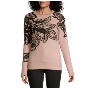 Liz Claiborne Womens Crew Neck Long Sleeve Pullover Sweater